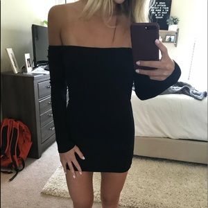 Nasty gal black mini dress NWOT